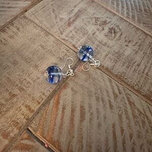 Glass bead earrings